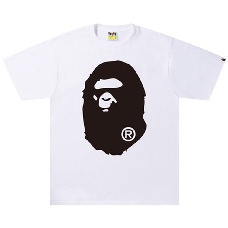 

Футболка BAPE Bicolor Big Ape Head Tee 'White', белый