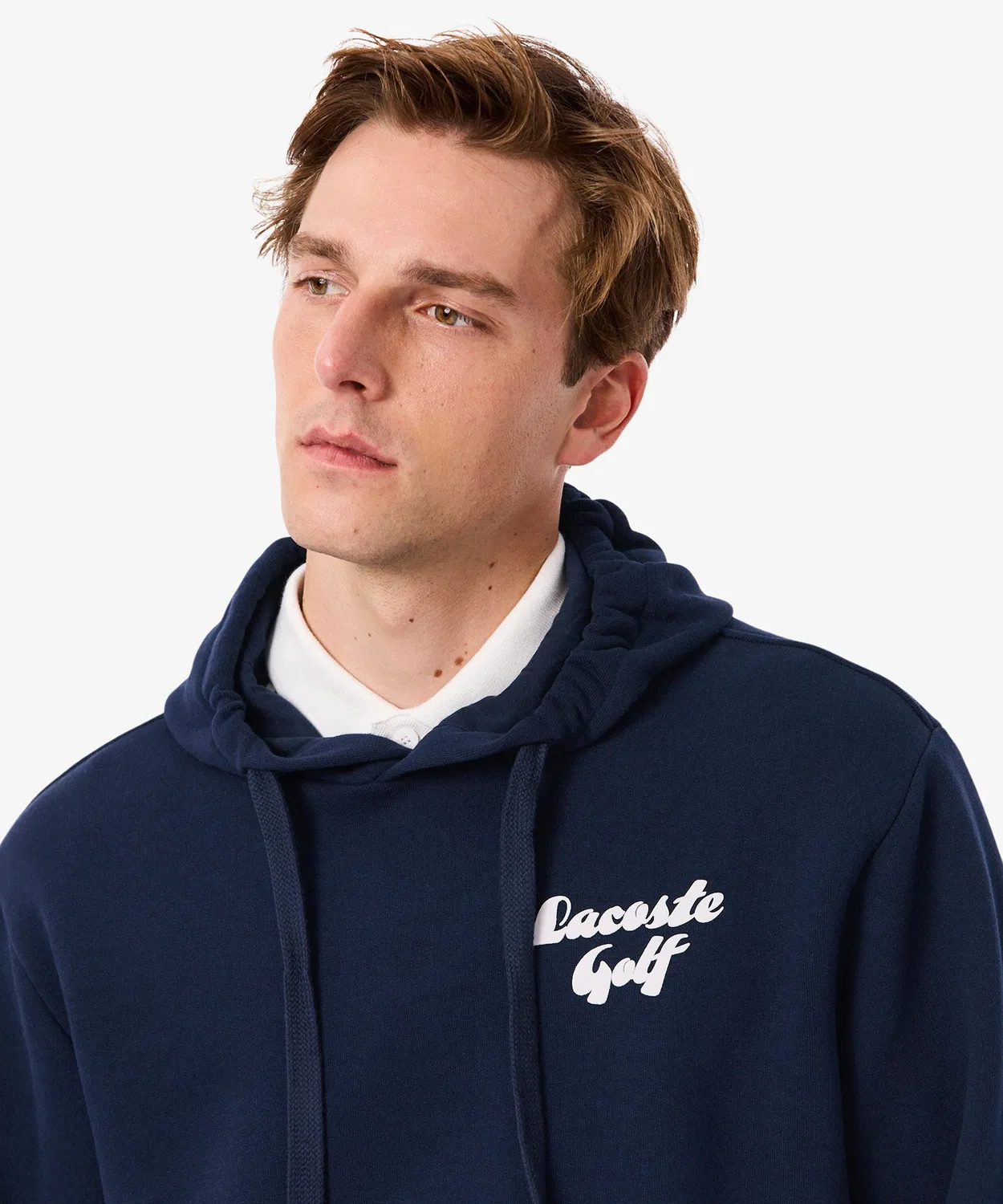 Мужской худи с длинным рукавомPlayer Back Print LACOSTE, Navy — фото 3