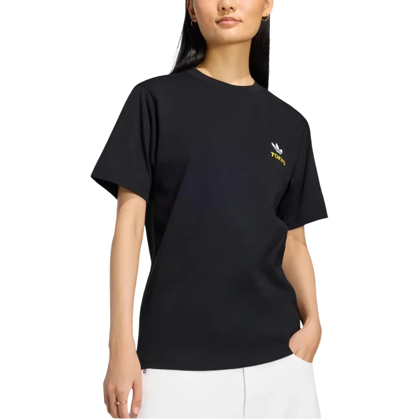Мужская футболка Pokemon T-Shirt Tokyo 1 T-Shirt Asia Sizing 'Black' adidas, черный — фото 4