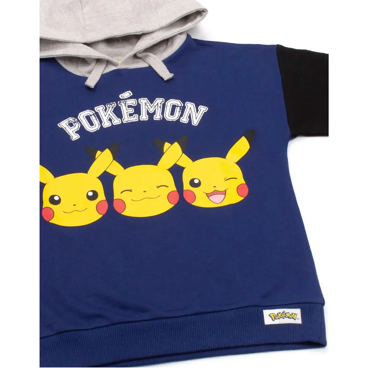 Детское худи с принтом Pikachu для мальчиков Pokemon, Blue — фото 3