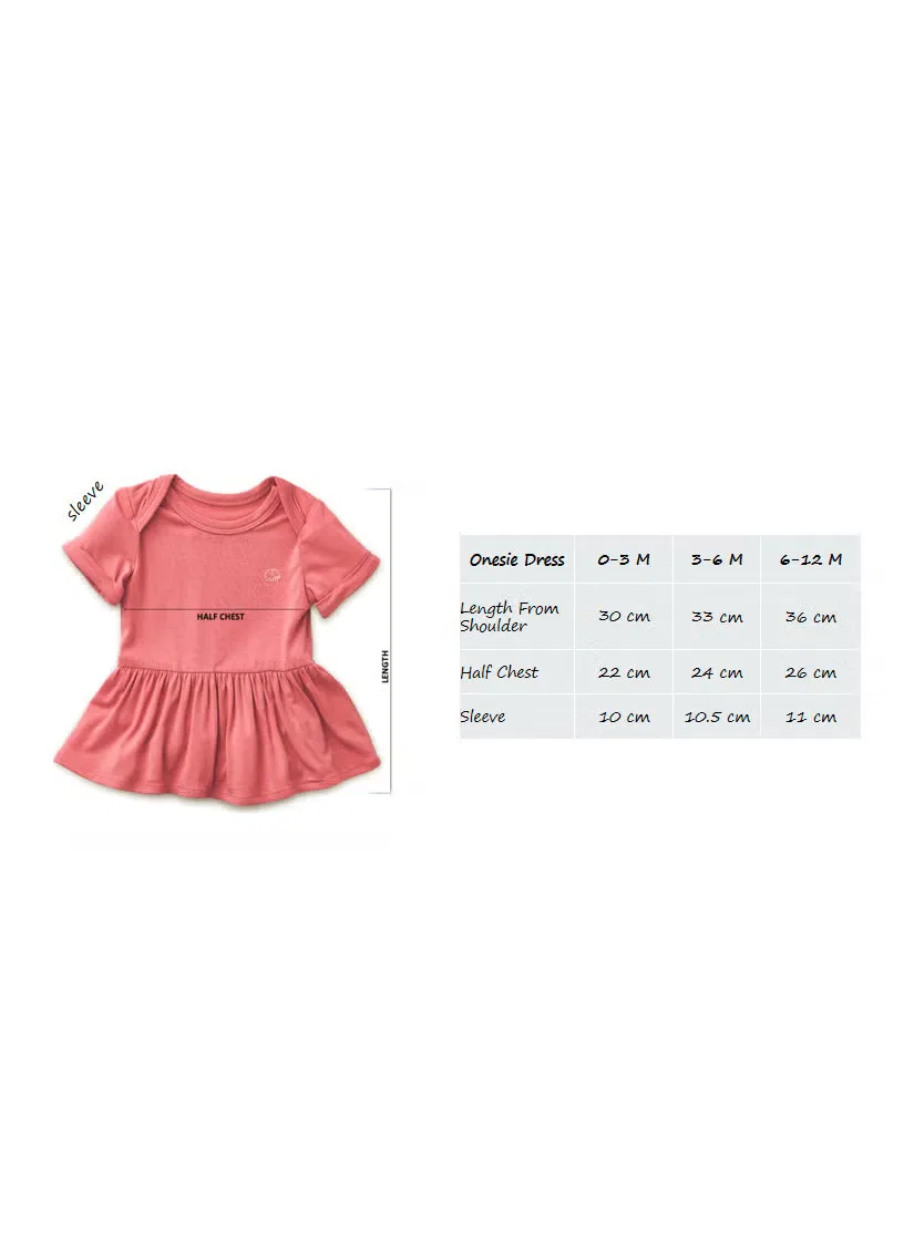Платье-комплект с оборкой на талии Peplum knit dress Anvi Baby, розовый — фото 3