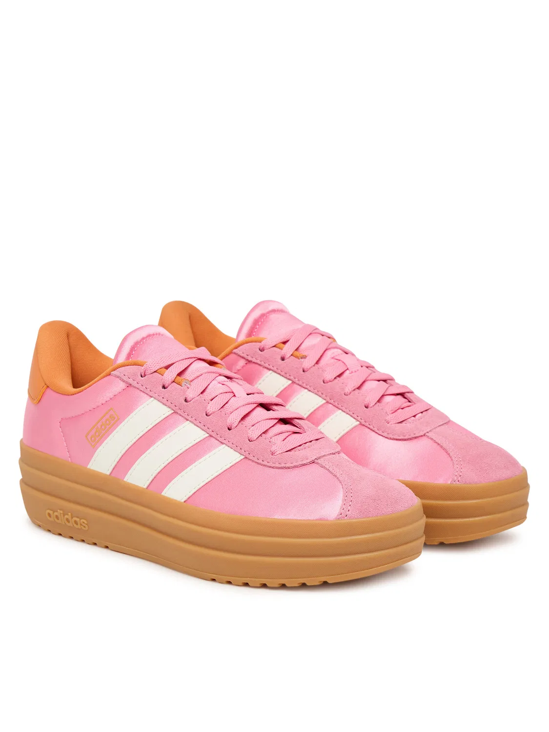 Кроссовки для девочки Vl Court Bold Junior Adidas, розовый — фото 2