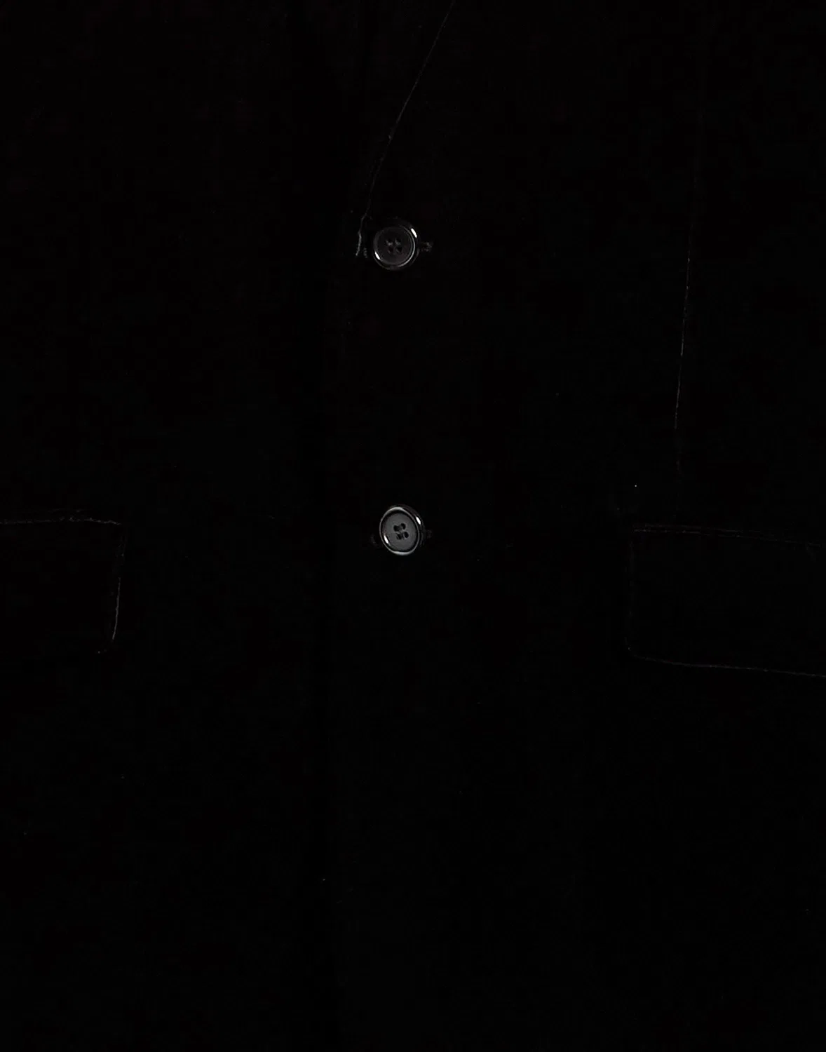 Мужской однобортный пиджак из вельвета Saint Laurent, черный — фото 4