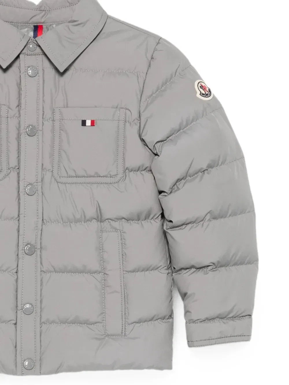 Пуховик Kaelen Moncler Enfant, серый — фото 3