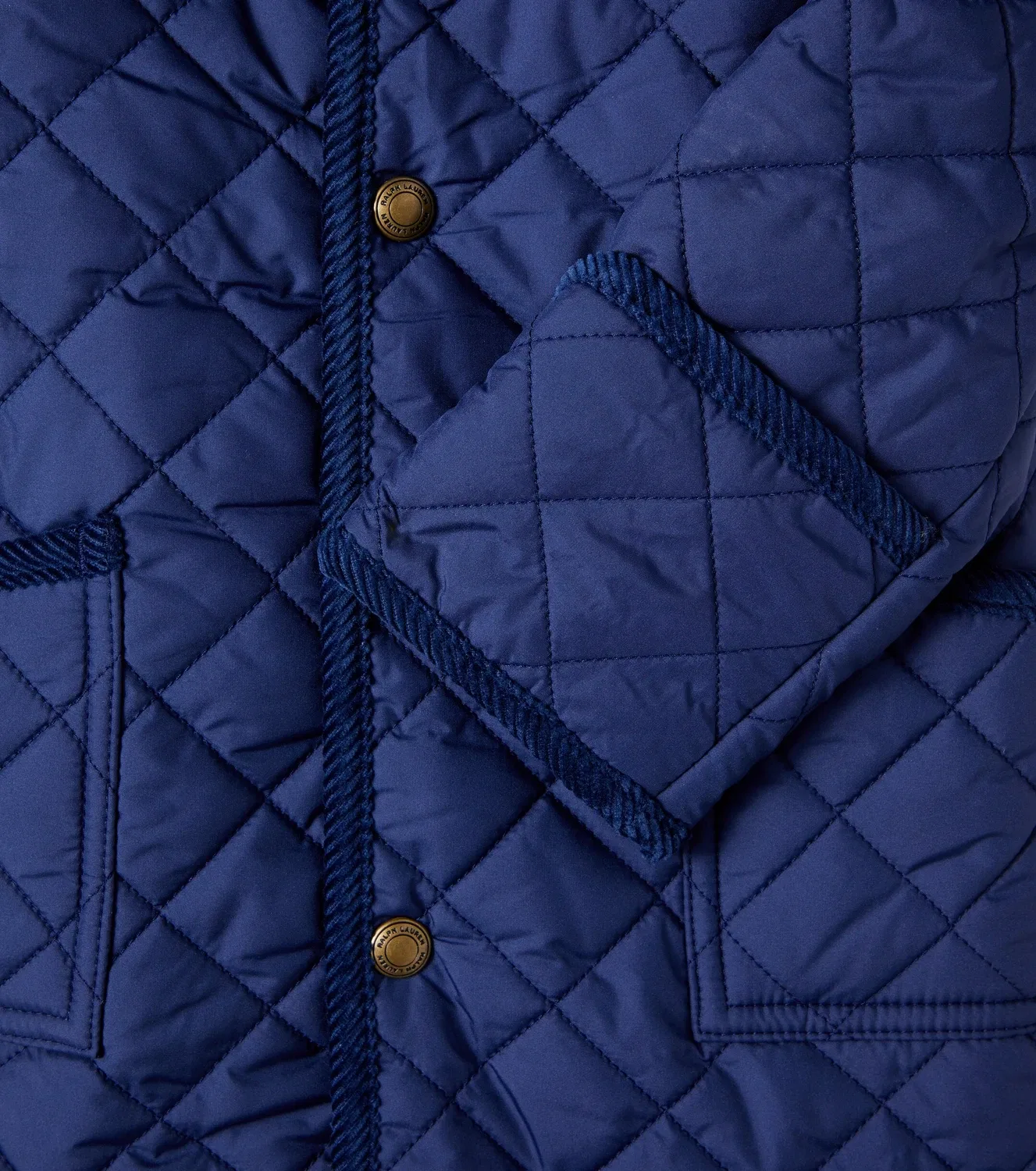 Детский стеганый комбинезон Polo Ralph Lauren Kids, синий — фото 3