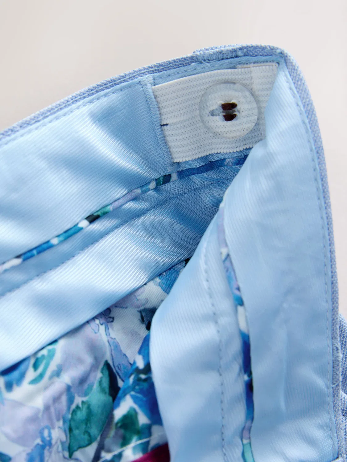 Брюки классические Skinny Fit, Light Blue Suit Trousers Next, светло-голубой — фото 4