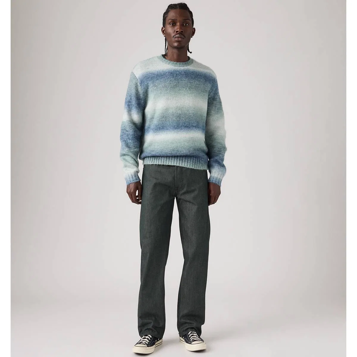 оригинальные мужские джинсы 501 , которые идеально сидят после стирки Levi's, Evolution Black Rigid - Black