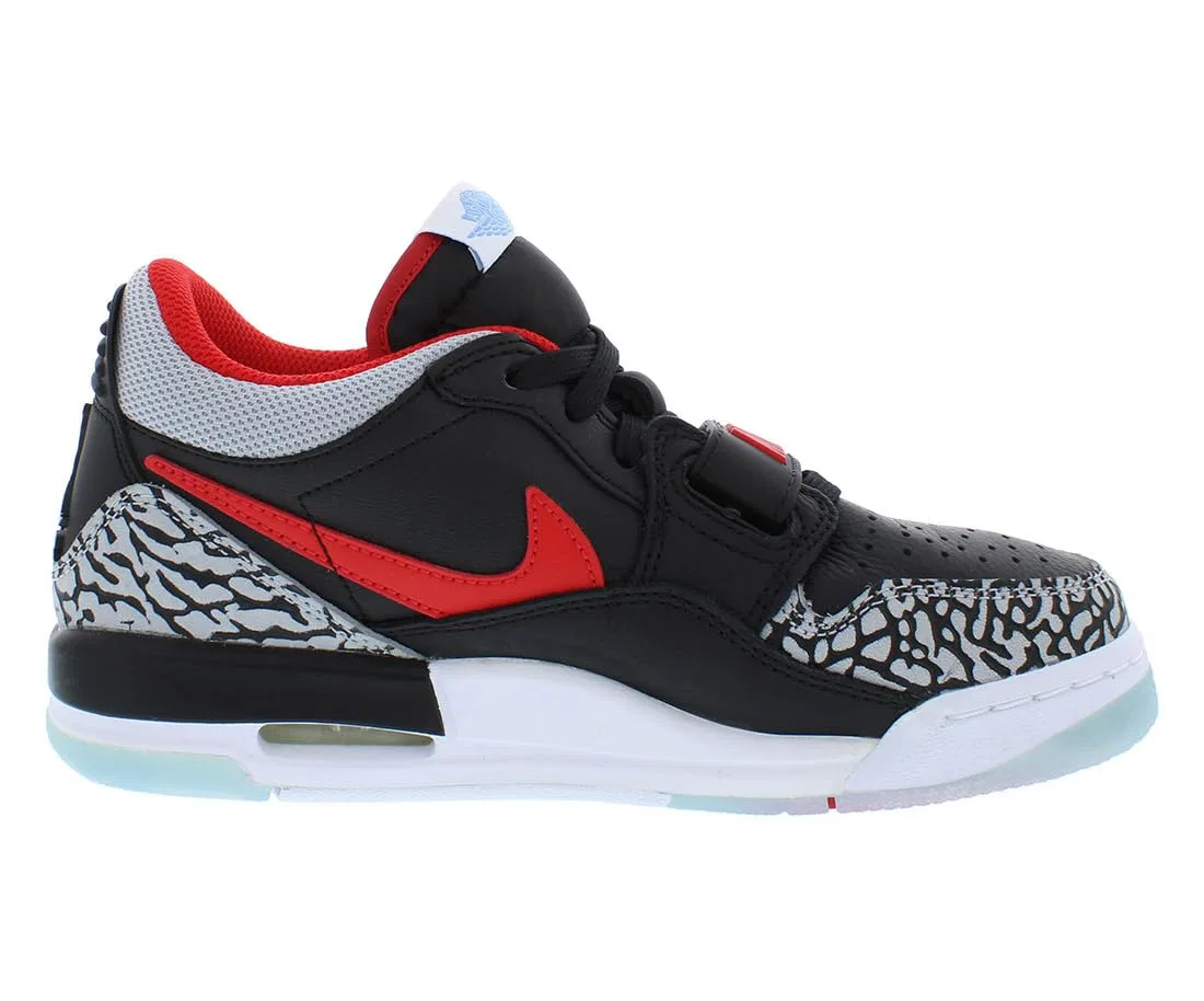Детские кроссовки для мальчиков Air Jordan Legacy 312 Low NIKE, Black Grey Wolf Blue Valor — фото 3