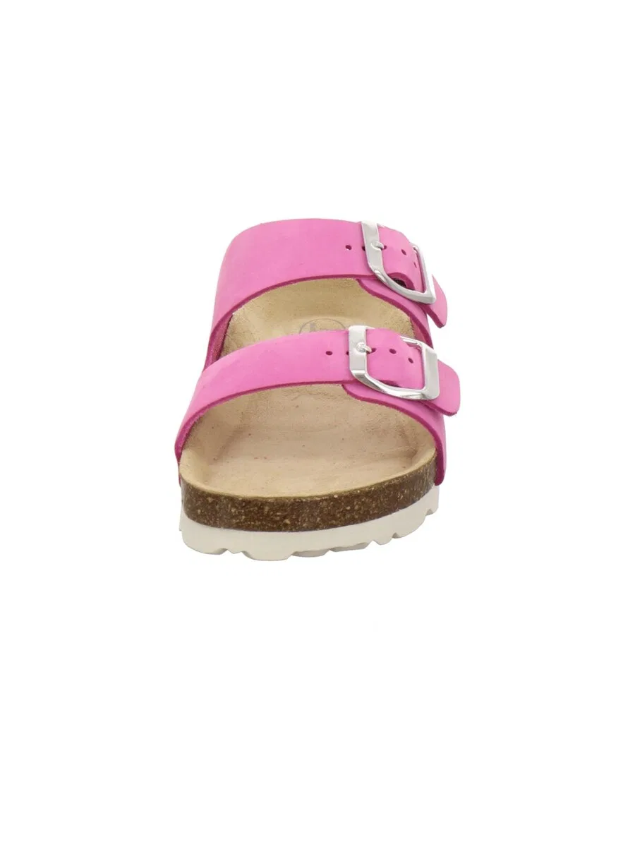 Сандалии AFS-Schuhe 'Madchen Pantolette Zweischnaller fuchsia' цвета фуксии — фото 3
