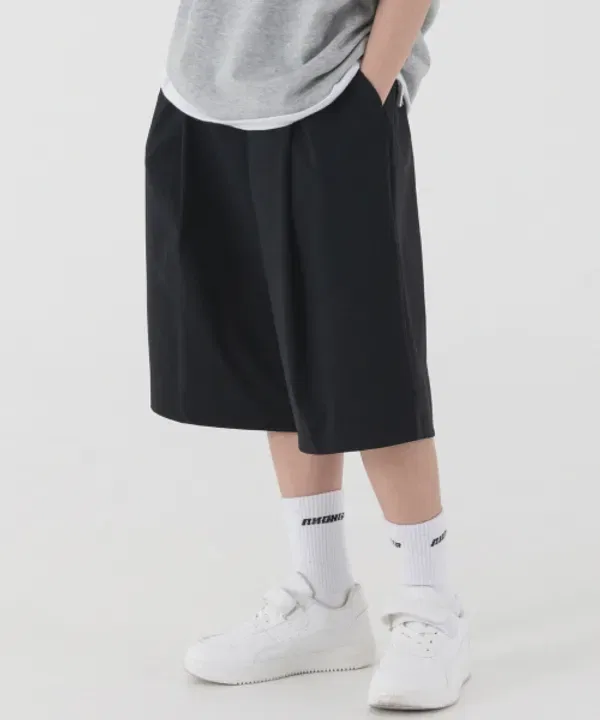 Шорты бермуды Cool Stretch One Tuck Pianer Kids, черный