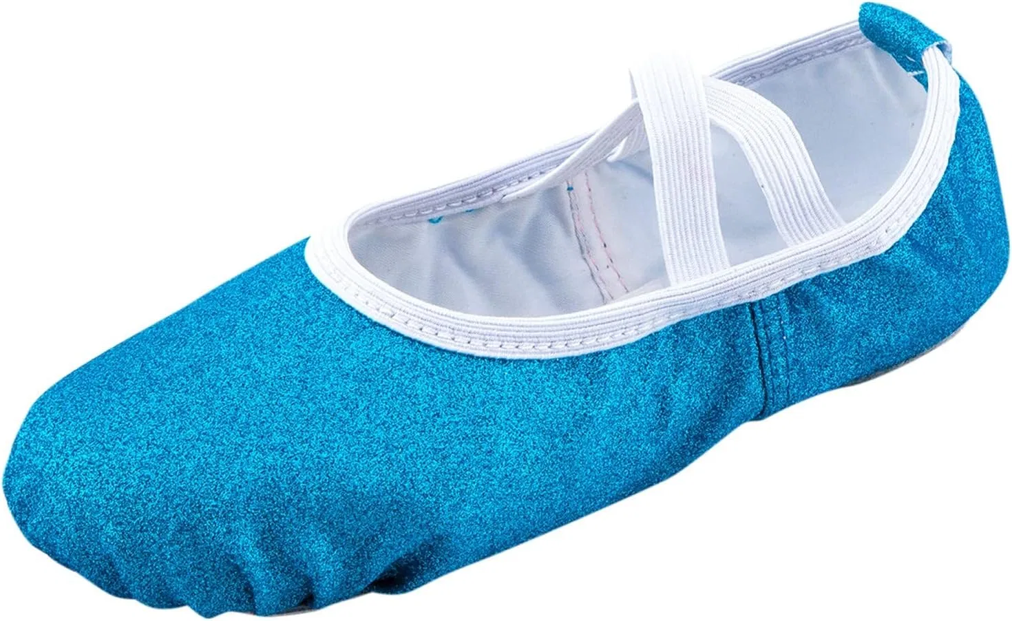 Детские балетки для девочек с блестками Ballet Shoes, Sky Blue