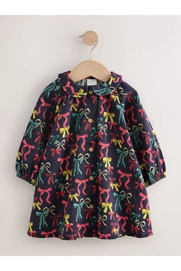 Детское платье-рубашка для девочек хлопковое Next Baby, Multicolor