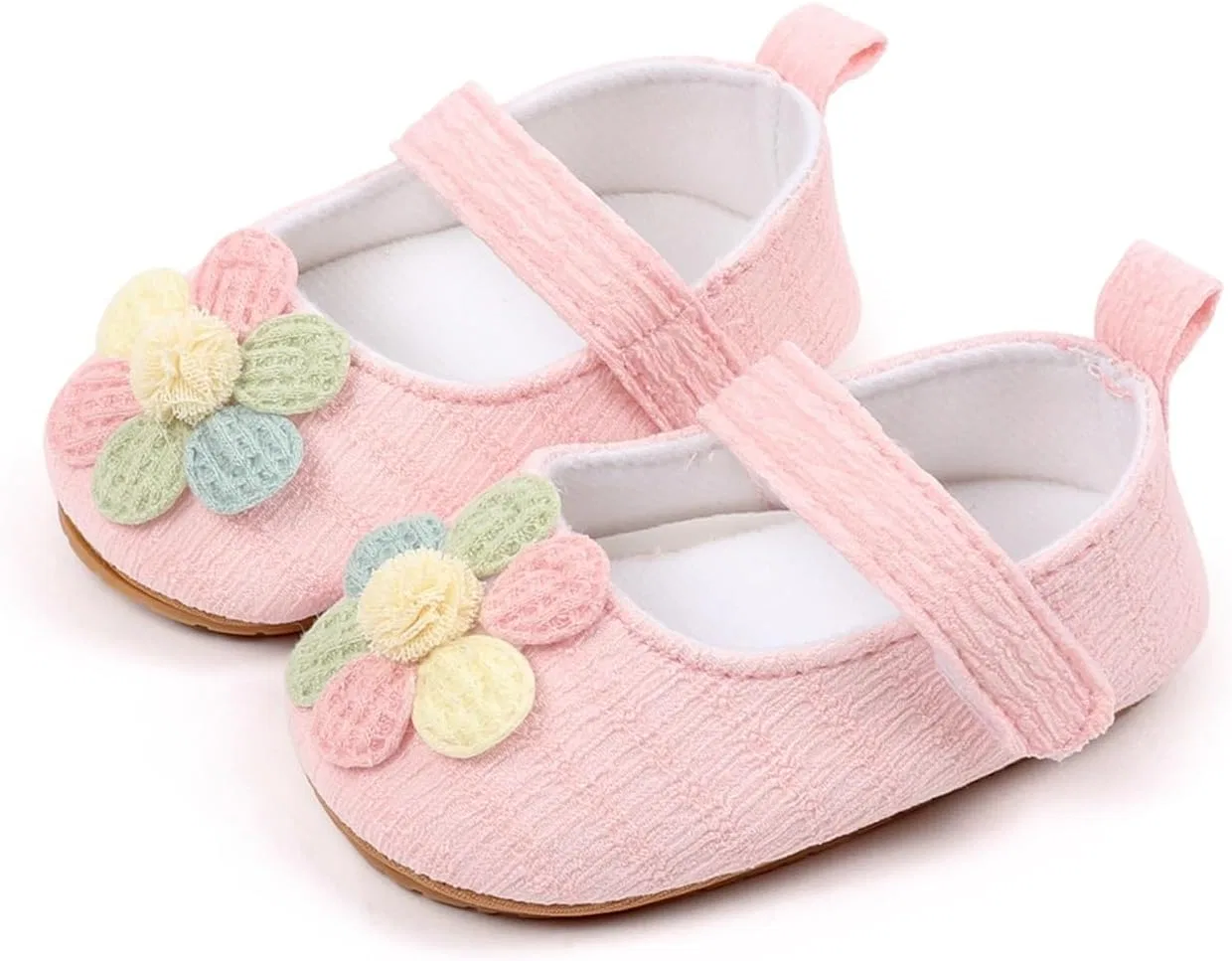 Детские туфли для девочек с цветком WaiHeikki, Pink
