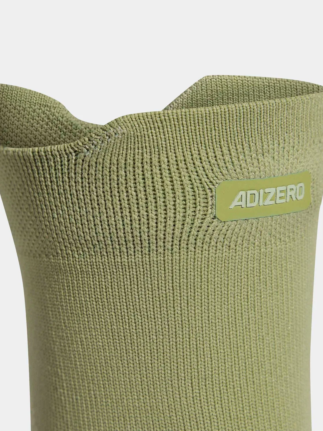 Носки беговые Adizero Quarter Sock adidas, зеленые — фото 3