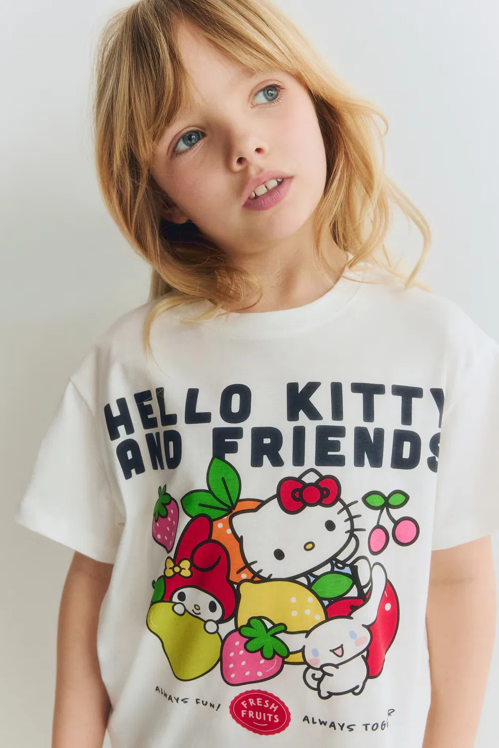 Хлопковый комплект из 2 предметов с принтом H&M, Weiß/Hello Kitty — фото 2