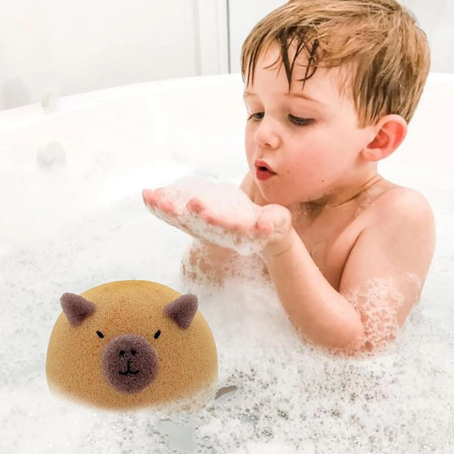 Батистовый скраб для тела, Capybara, 1 шт, 12 x 10 x 7.5 см Generisch — фото 2
