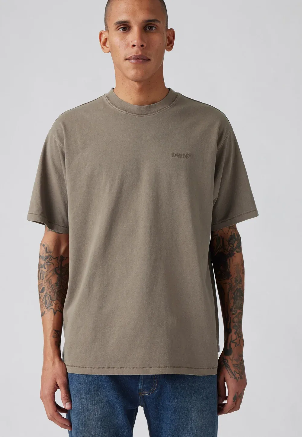 Винтажная футболка - базовая футболка Levi'S, Brindle — фото 3