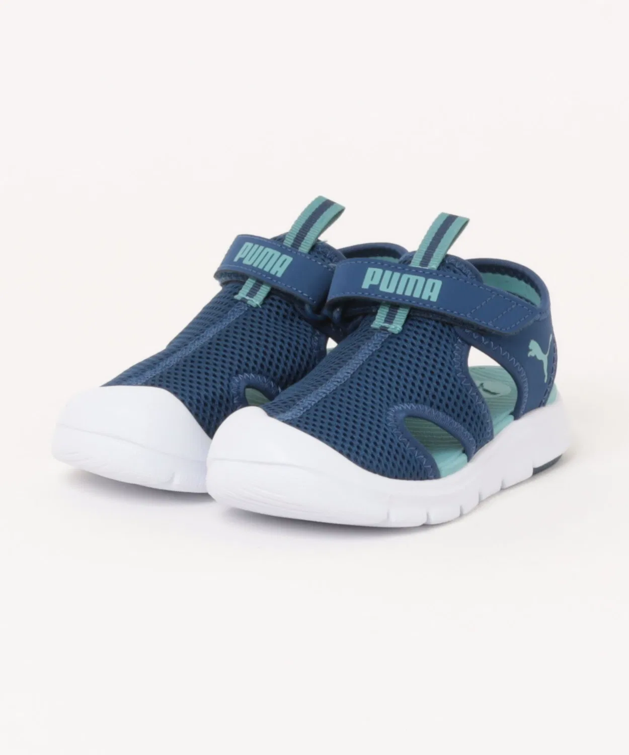Детские спортивные сандалии с сетчатым верхом Fun Racer Sandal Mesh V PS PUMA, Navy
