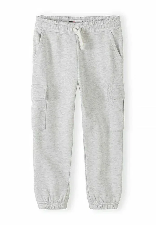 Брюки из футера, 2 шт в упаковке, Joggers 2 pack with pockets - cargo trousers, Minoti, серо-черный меланж — фото 3