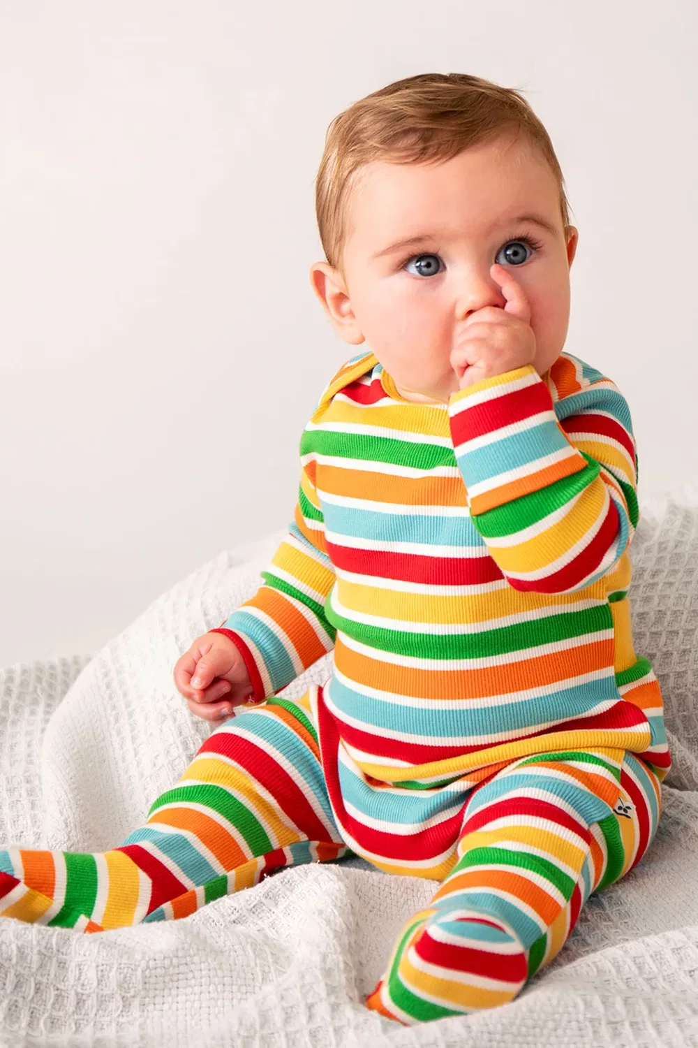 Детский боди-комбинезон с ребристой текстурой Easy dressing rib Frugi, Multi — фото 2
