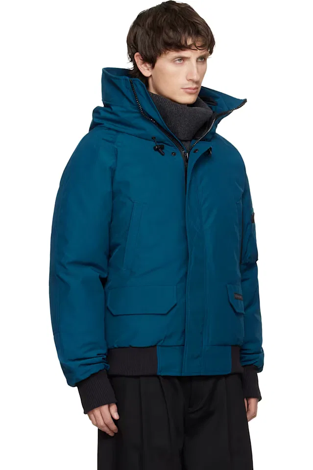 Пуховая куртка-бомбер Blue black label Chilliwack Canada Goose — фото 2