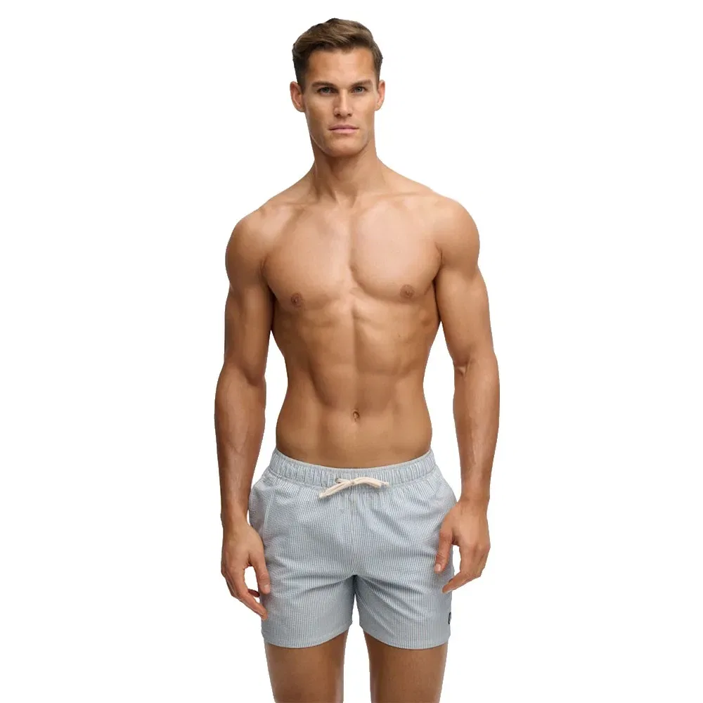 Плавки Superdry Seer Sucker 15 Superdry, серый — фото 4