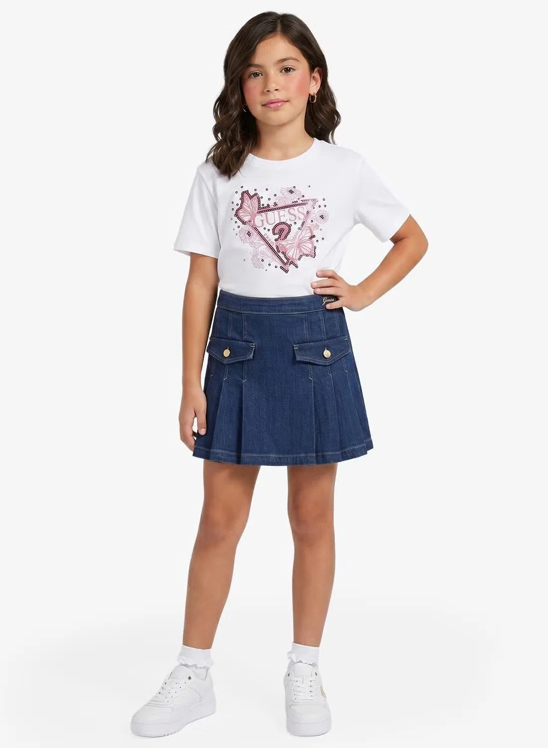 Юбка мини джинсовая Guess, синий