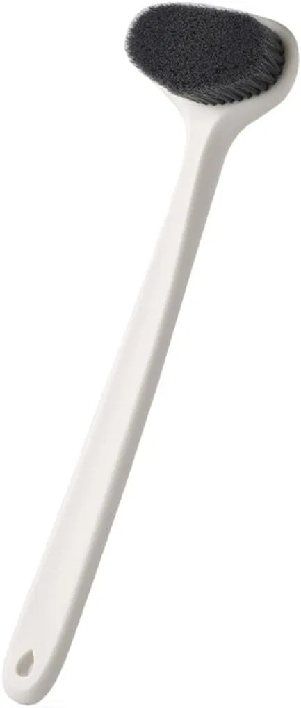 Щетка для тела с длинной ручкой, PA66, Generic, 14.4x2.7 дюйма, White A