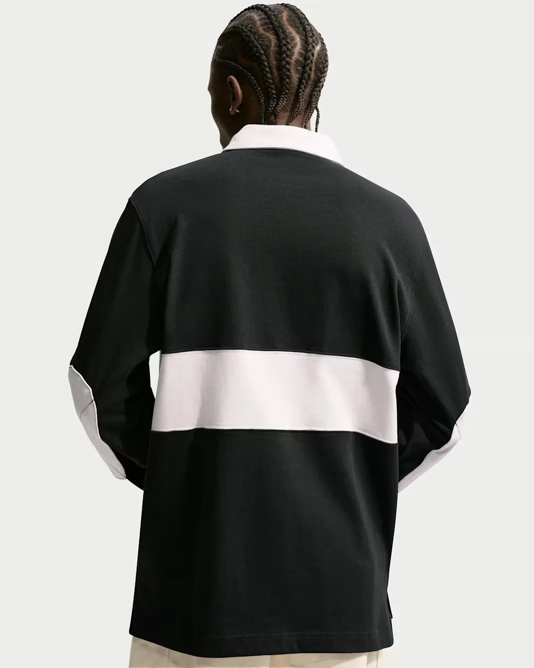 Мужская футболка для регби с длинными рукавами Nike Club, Black/Phantom/Phantom/Phantom — фото 2