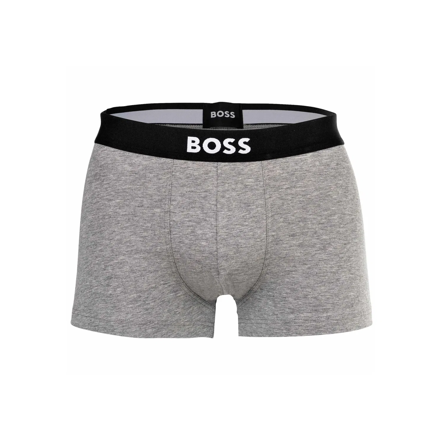Мужские боксеры-трусы из хлопка с эластаном BOSS, Black/Gray/White — фото 4