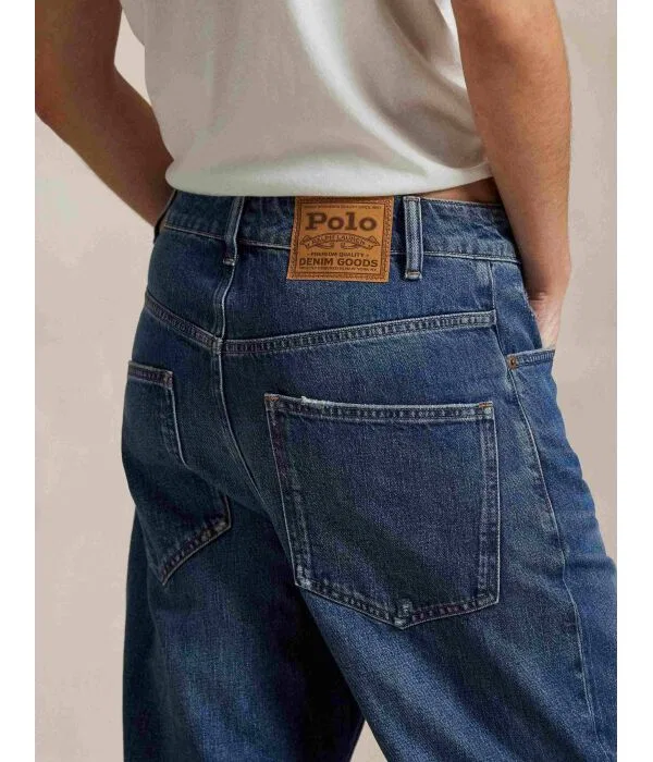 Женские джинсы расслабленного кроя Relaxed Fit Polo Ralph Lauren, синий — фото 4