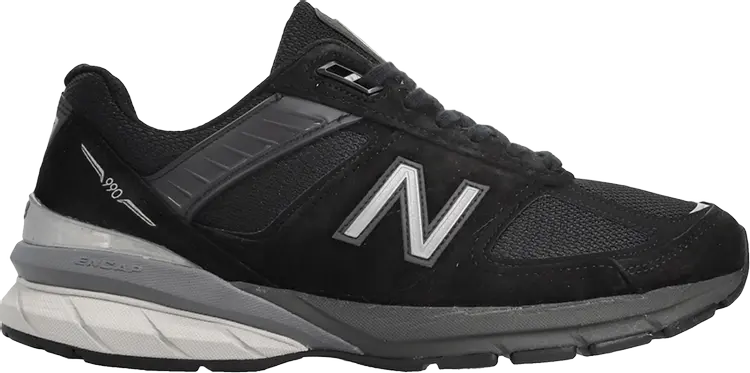 

Кроссовки New Balance 990v5 Made In USA 2E Wide 'Black', черный