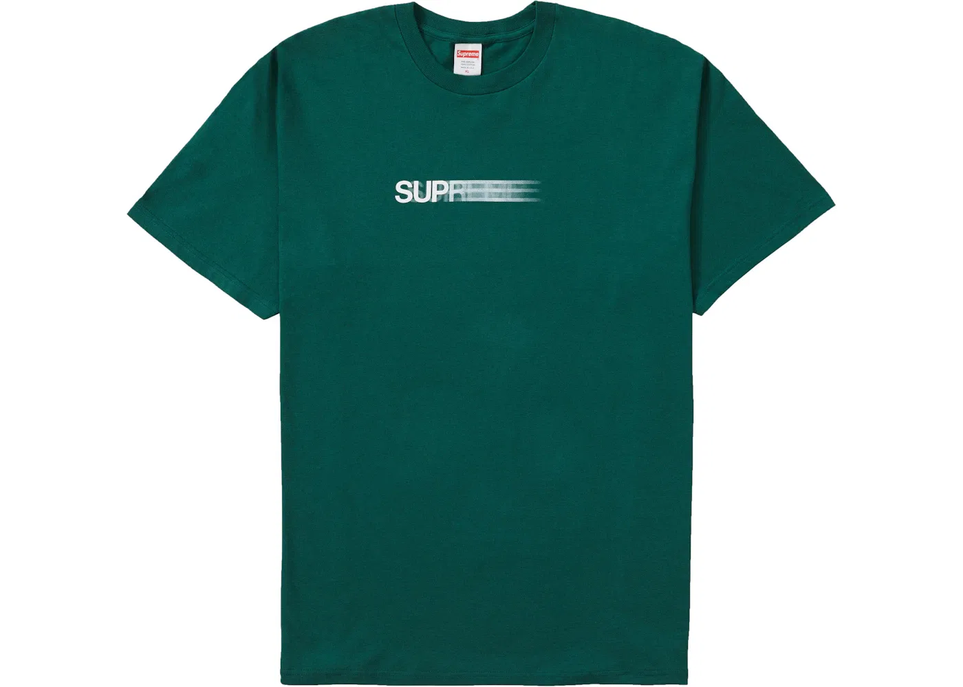 Мужская футболка с принтом Supreme Motion Logo Tee (SS20), Dark Green