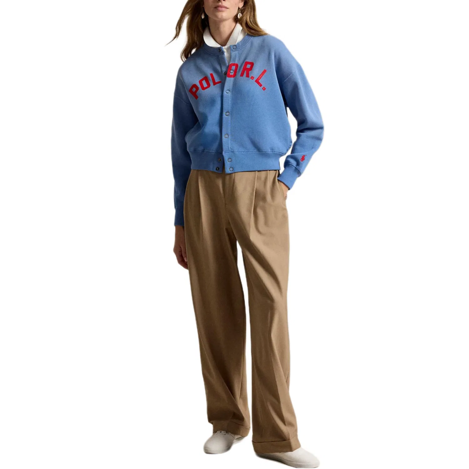 Женский свитшот с круглым вырезом Nime Blue Polo Ralph Lauren, Nime Blue — фото 3