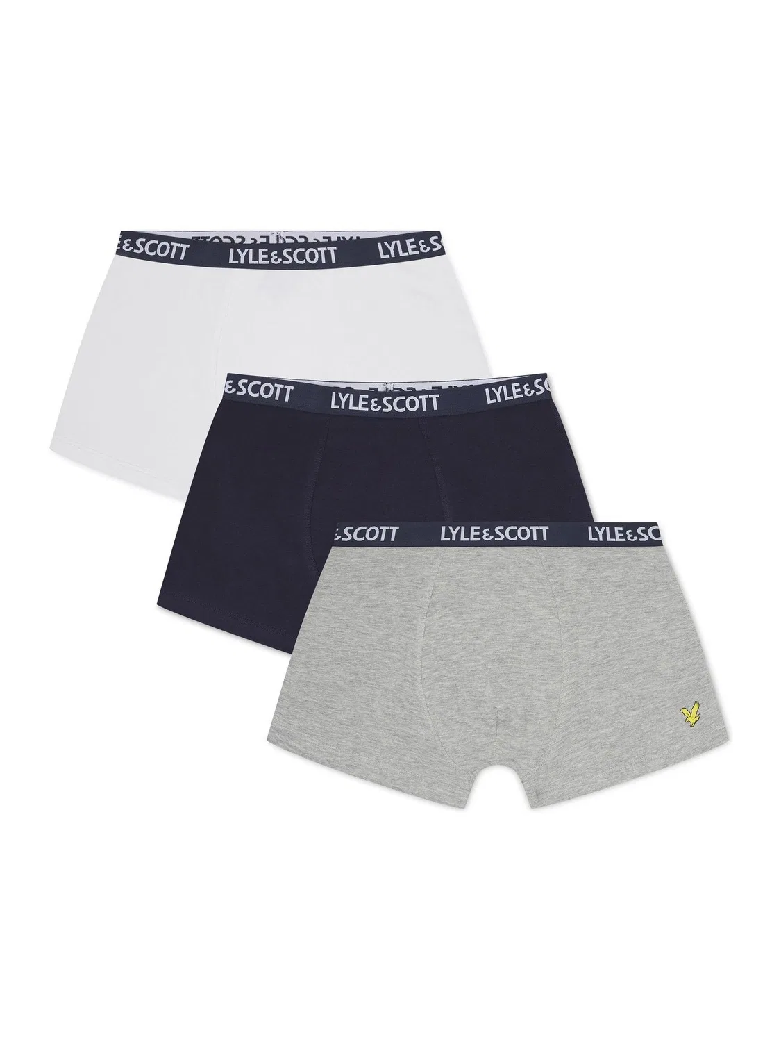 Трусы Markus, 3 шт. Lyle & Scott, синий/белый/серый