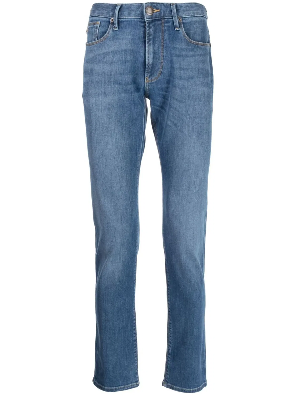 Emporio Armani Джинсы Slim-Cut в Средне-Синем Цвете