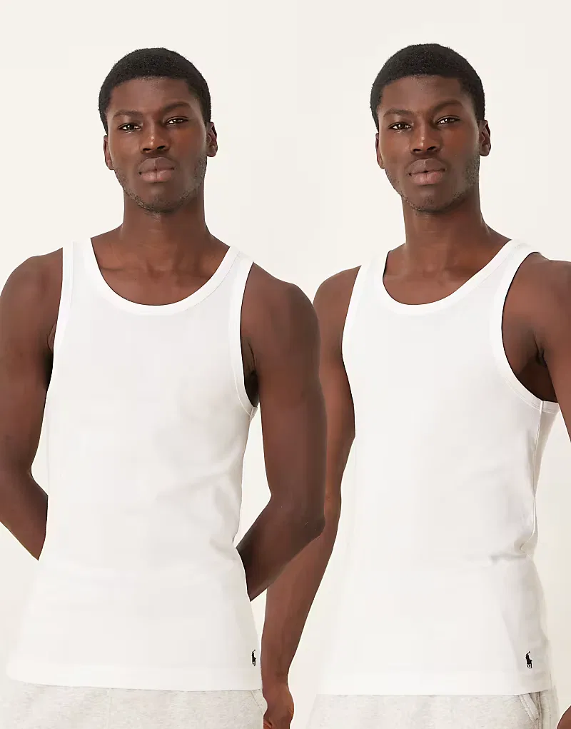 Майка-борцовка для отдыха с логотипом Icon 2 шт Polo Ralph Lauren, Taupe
