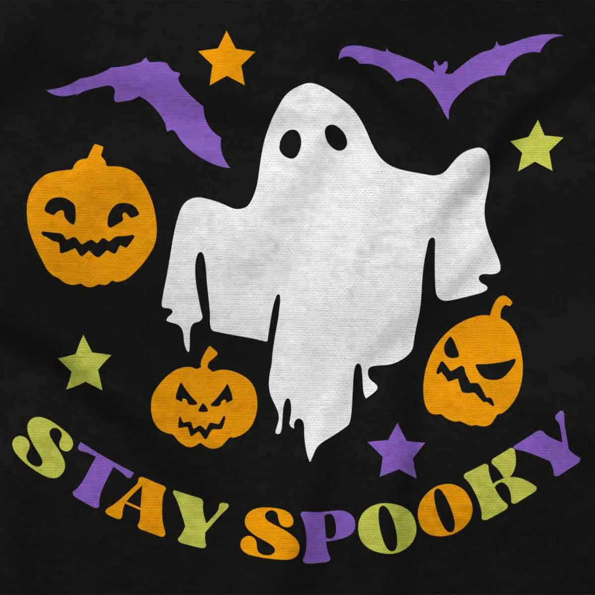 Детское боди-комбинезон для мальчиков с принтом Halloween Ghost Pumpkins Brisco Brands, Black — фото 2
