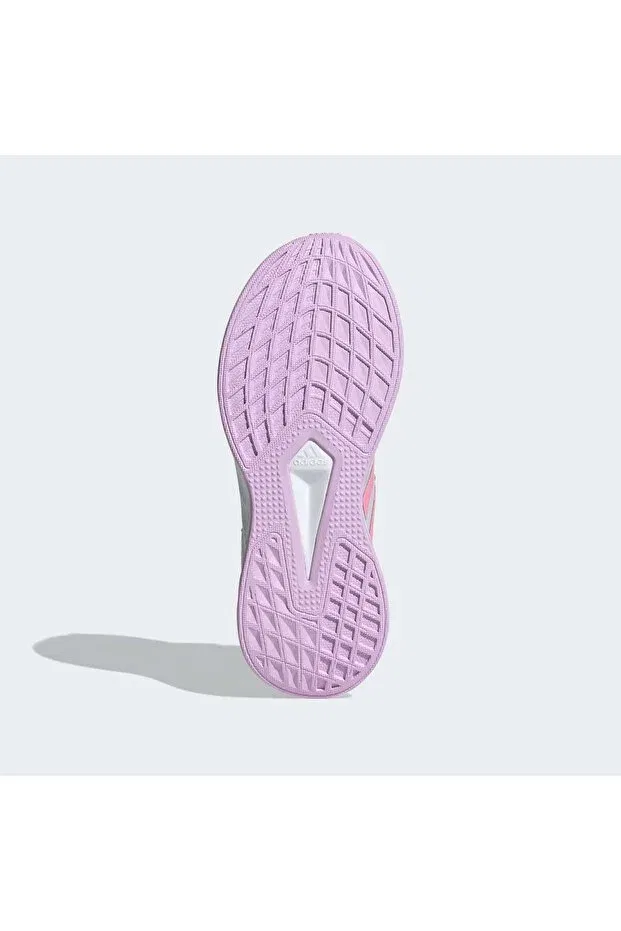 Детские кроссовки для девочек текстильные Duramo 10 Adidas, Gray Pink Purple — фото 4