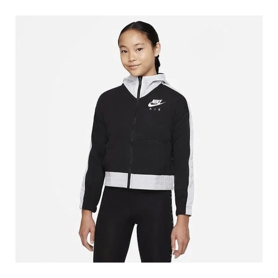 Детская худи с капюшоном на молнии Nike Full-Zip Hoodie, Черный — фото 2
