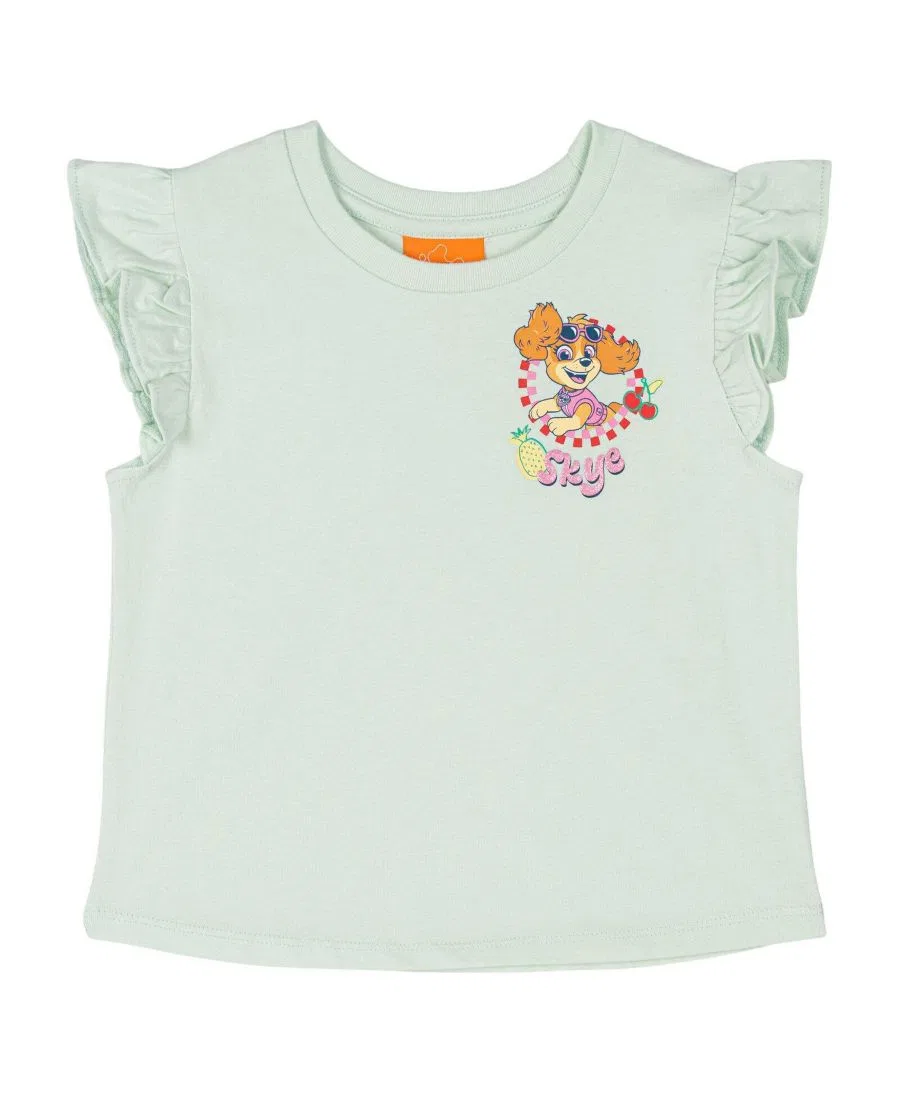 Комплект из футболки и юбки-шорт с принтом Skye Paw Patrol, Mint Green Peach Skye — фото 2