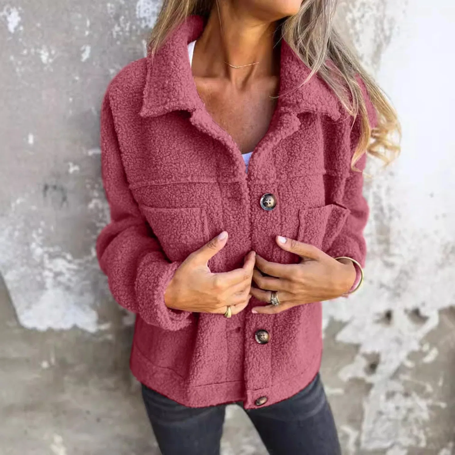 Женская куртка из вельвета с длинным рукавом, Rosa — фото 2