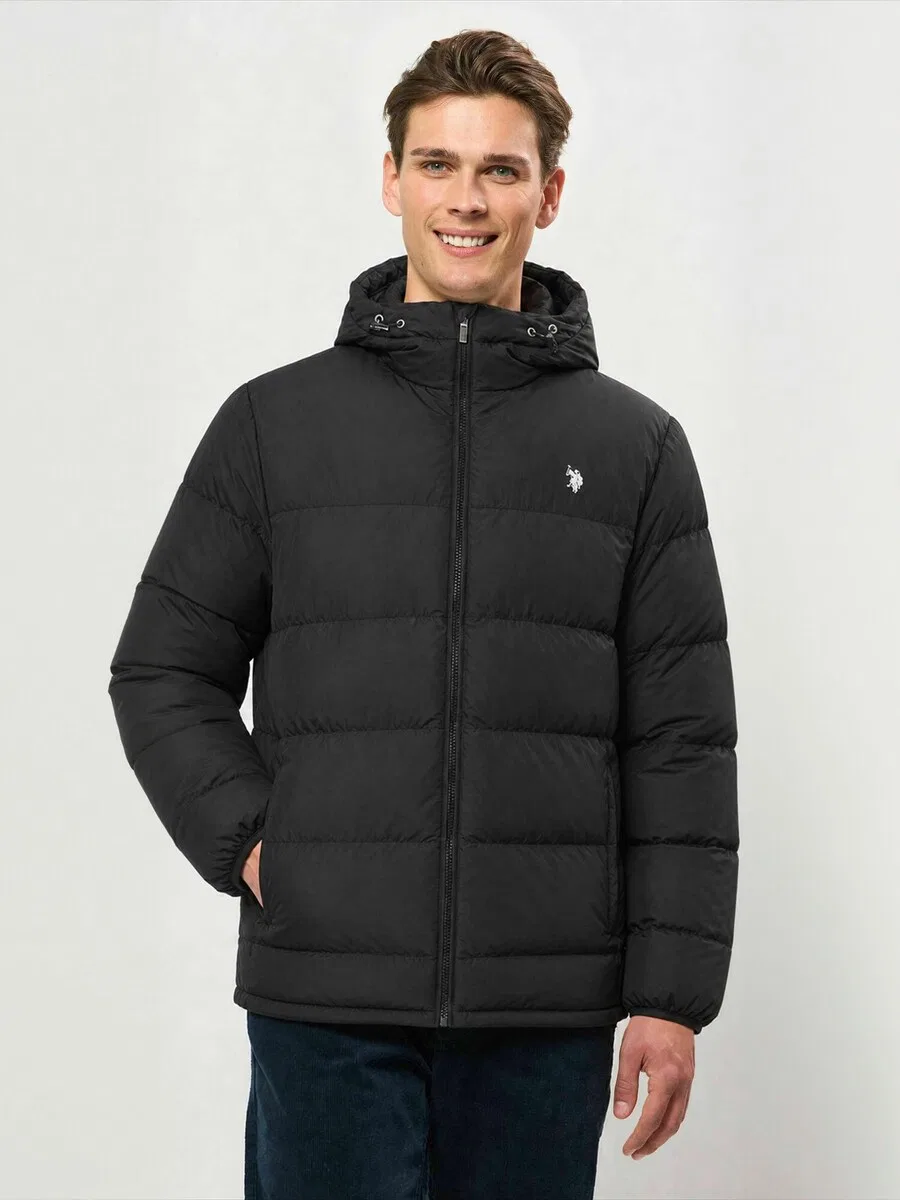 Зимняя куртка U.S. POLO ASSN. 'UMHenrik' черного цвета — фото 2