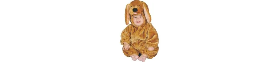 Костюм щенка с капюшоном и хвостом, Brown Puppy Onesie Dress Up America, Brown — фото 2