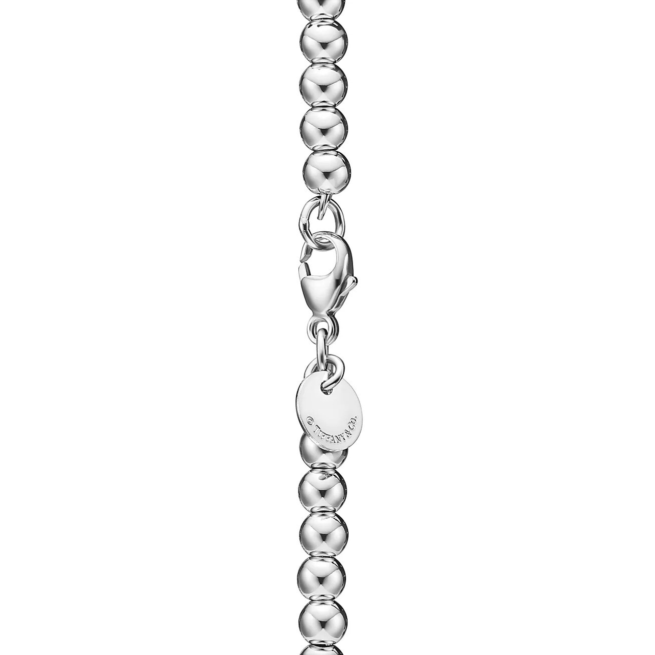 Браслет Tiffany & Co. Return to Tiffany Heart Tag Bead, серебро/розовое золото — фото 3