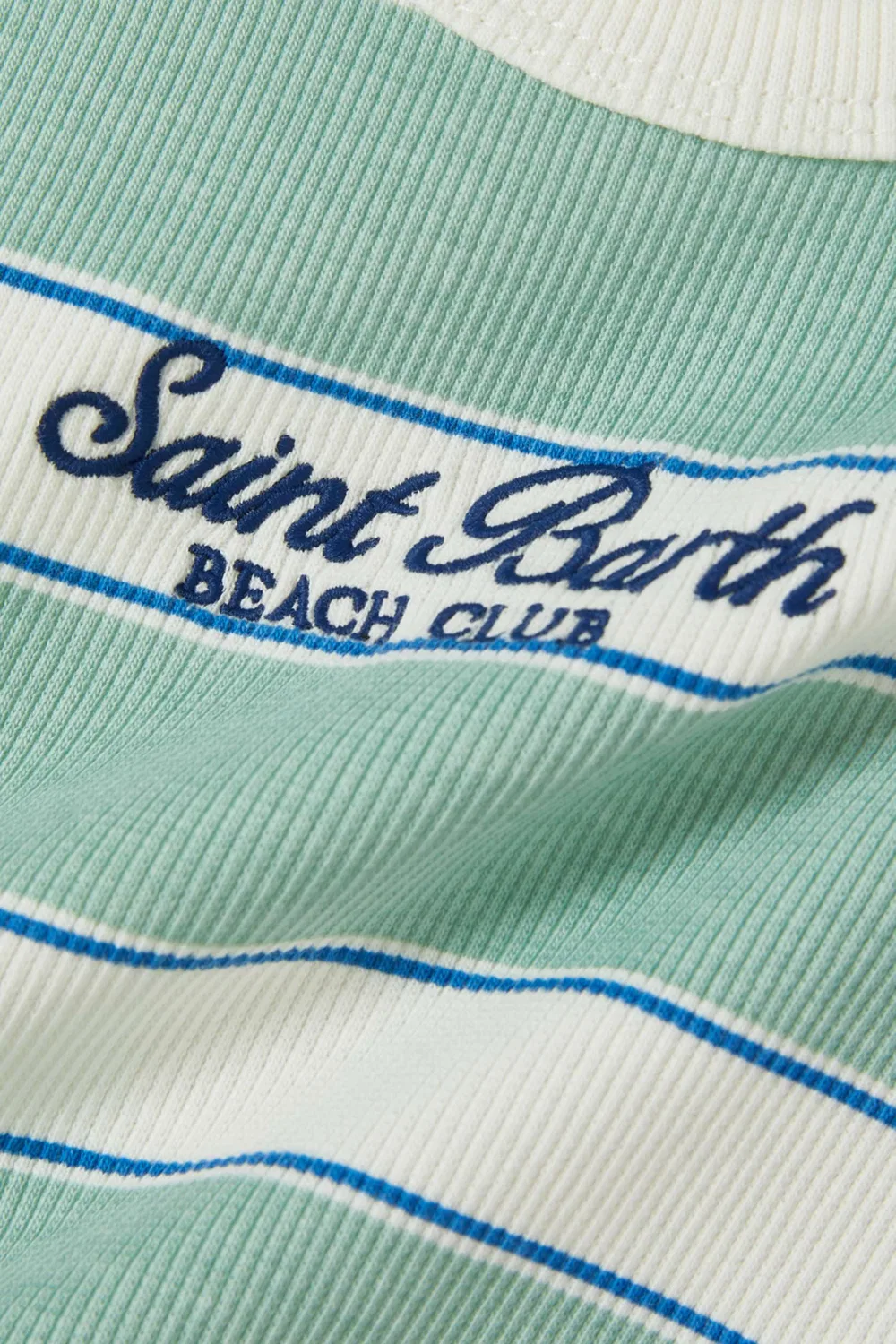 Топ без рукавов с принтом Logo Striped MC2 Saint Barth — фото 3