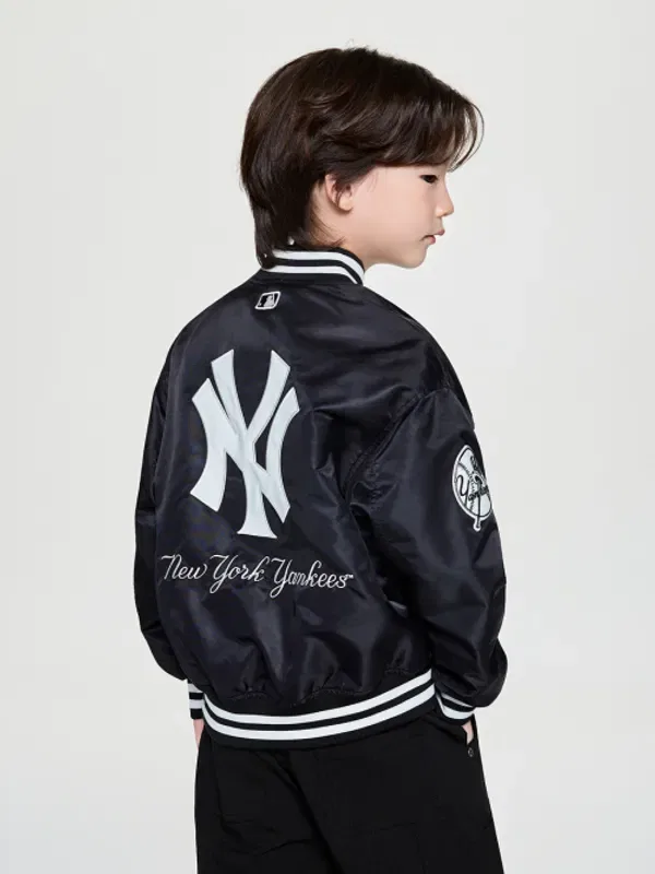 Пуховик баскетбольный паддинг Mlb Kids, черный — фото 2