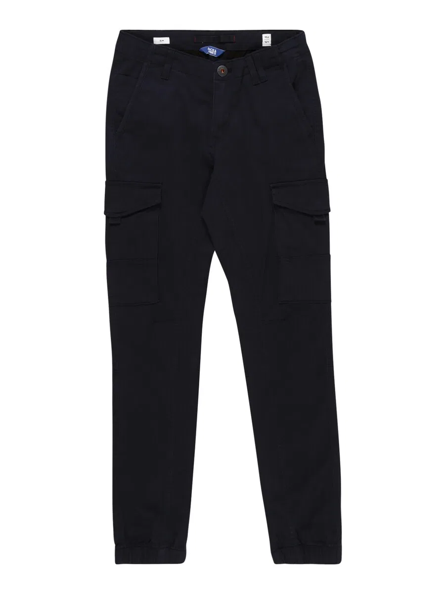 Детские зауженные брюки 'JJIPaul JJFlake' темно-синего цвета Jack & Jones Junior