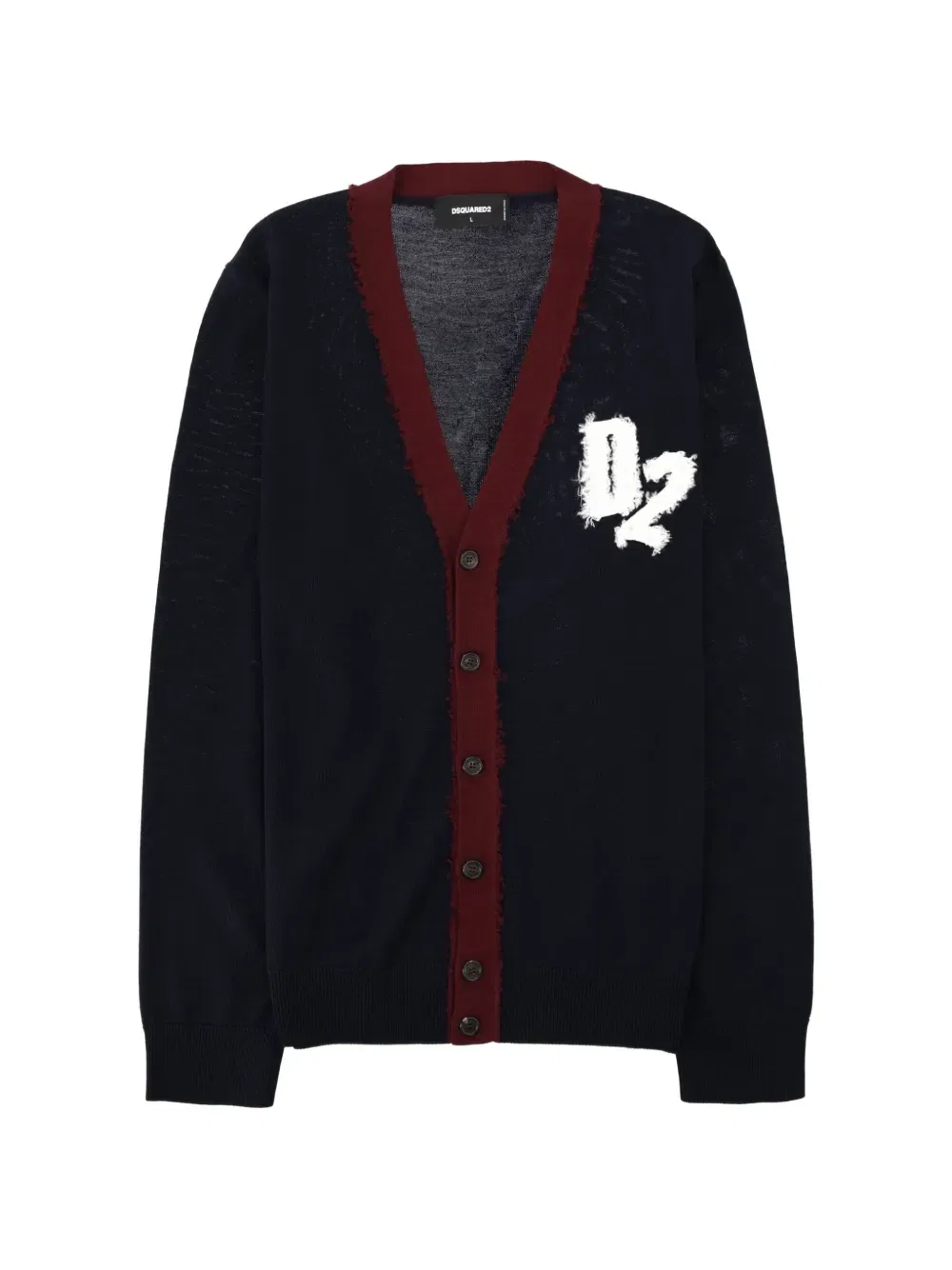 Кардиган с логотипом Dsquared2, синий