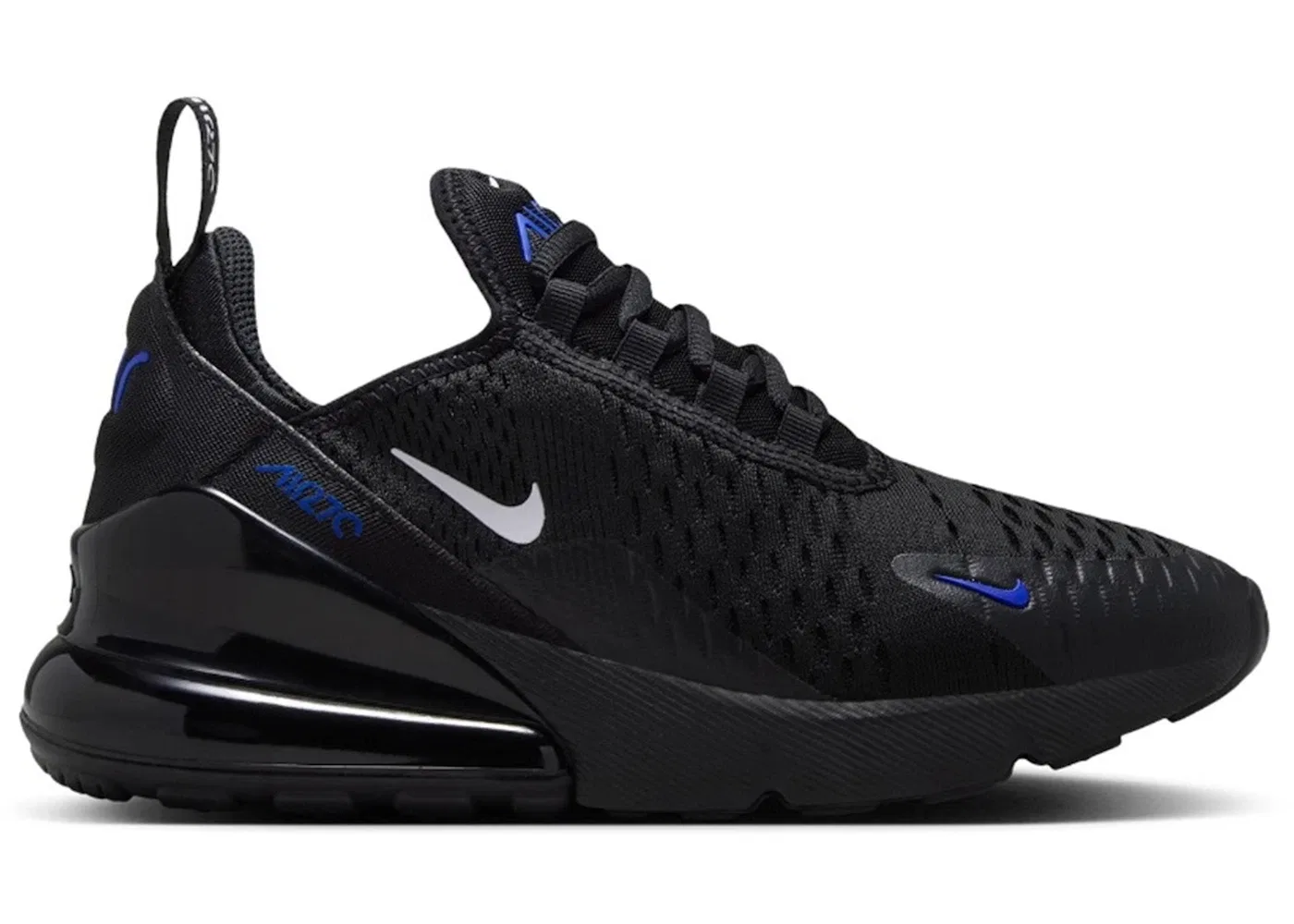 Детские кроссовки с амортизацией Nike Air Max 270 Nike, Black/White-Racer Blue